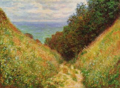 Claude Monet Road at la Cavee, Pourville China oil painting art